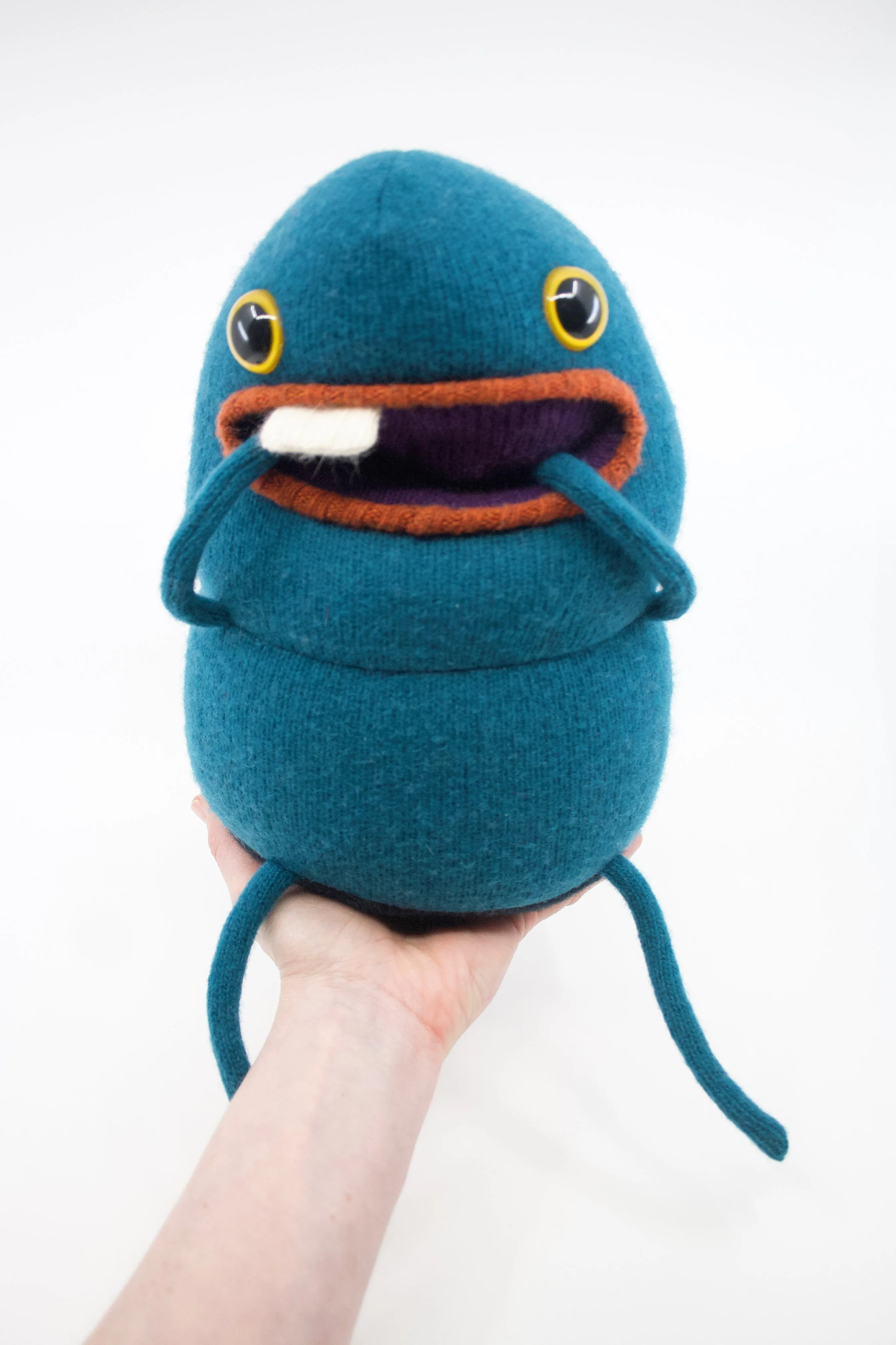 Alex the handmade stuffed monster plush