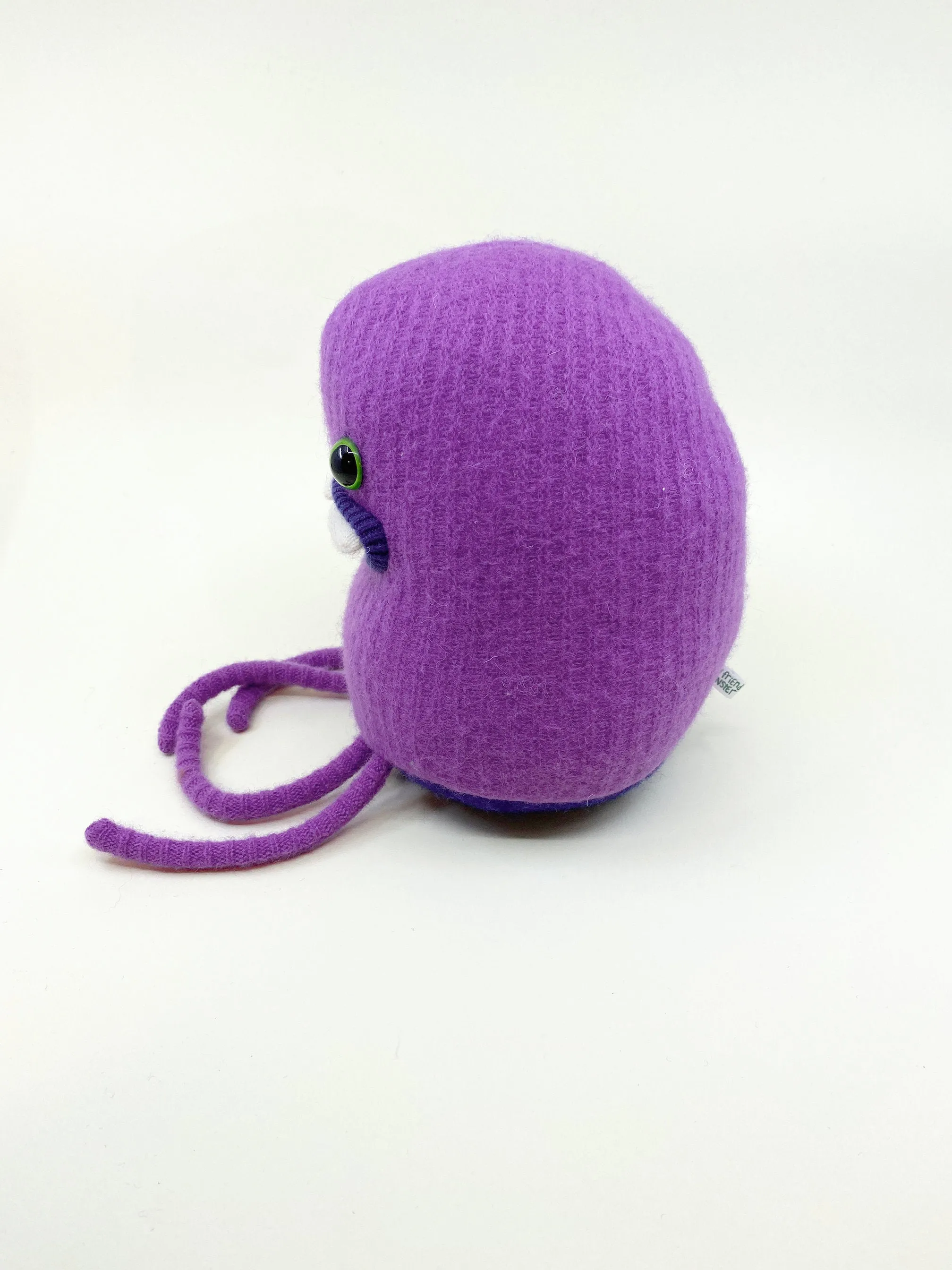 Allan the purple plush friendly monster
