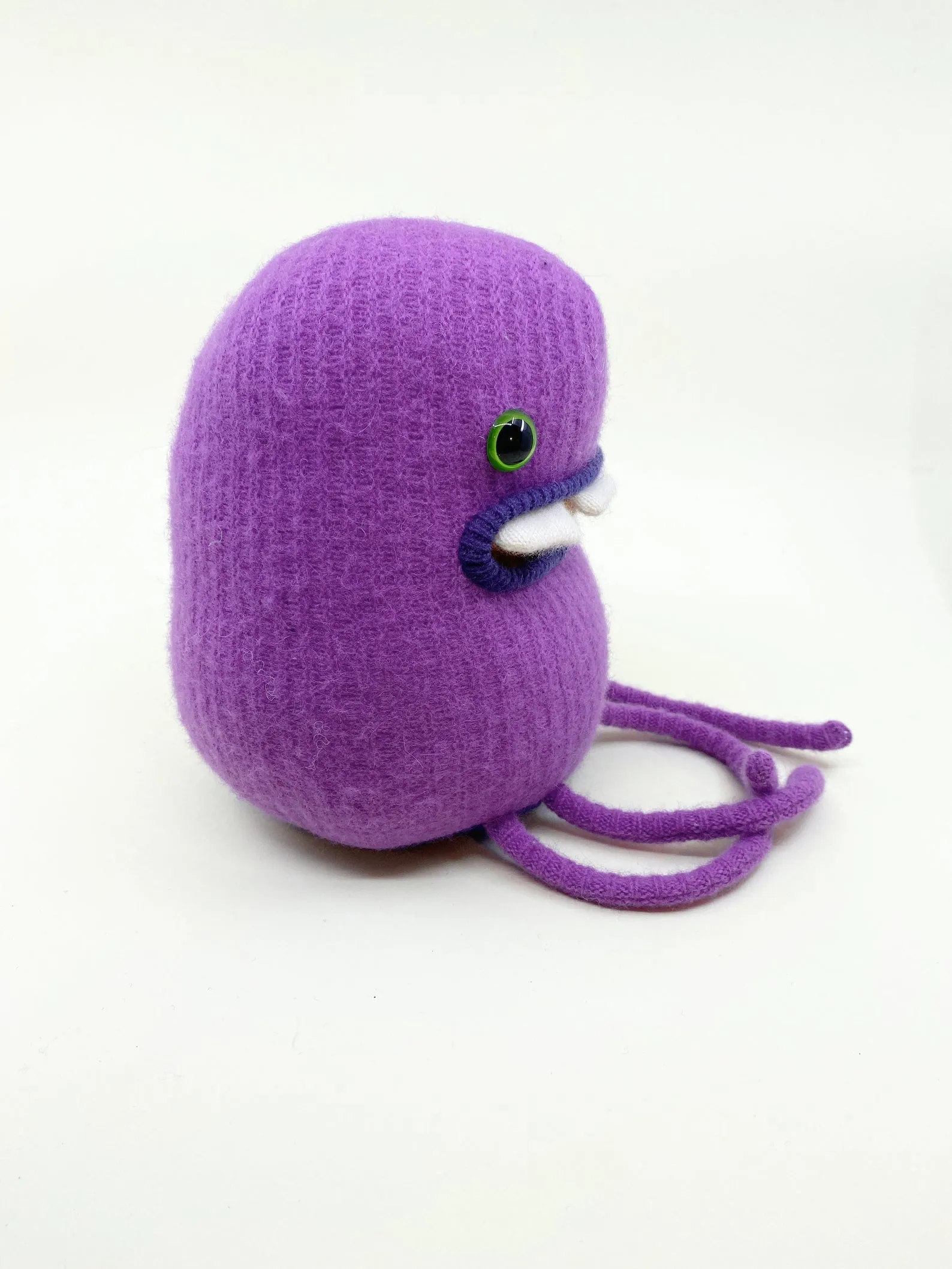 Allan the purple plush friendly monster