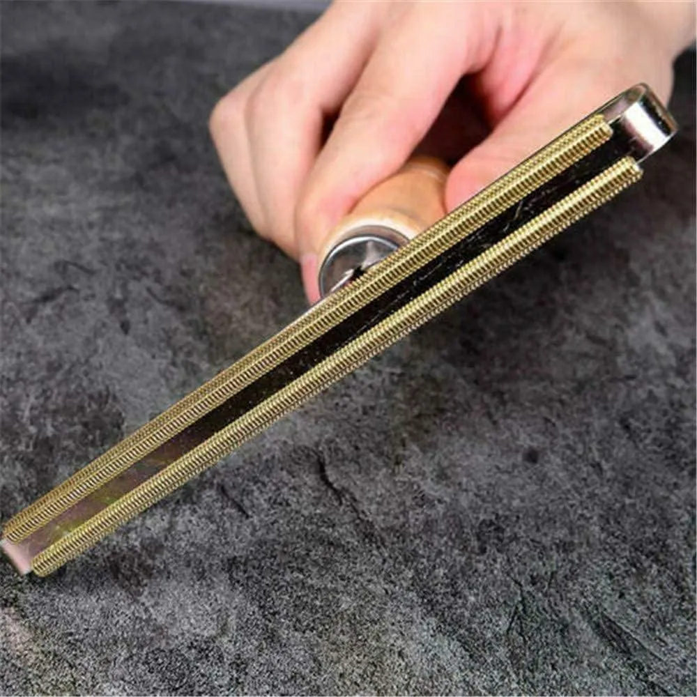 AussieFy Premium Pet Hair Remover, Lint Remover, Lint Shaver, Reusable Double Sided Lint Roller with Wooden Handle, Easy to Clean Pet Fur, Efficiently Removes Dog Hair & Cat Hair Dust in Carpets and Furniture (1, 2.2 cm)