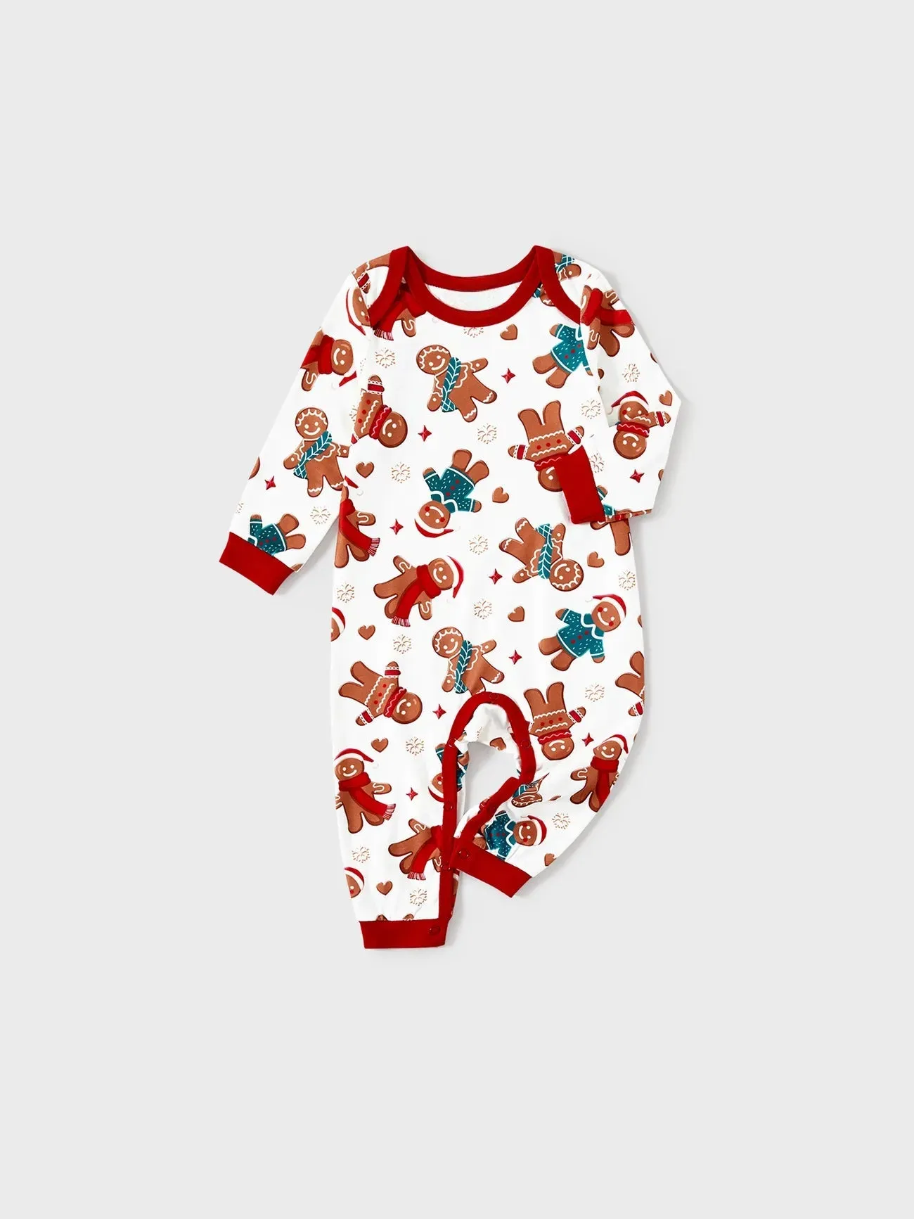 Gingerbread And Candy Cane Family Matching Pajama Set