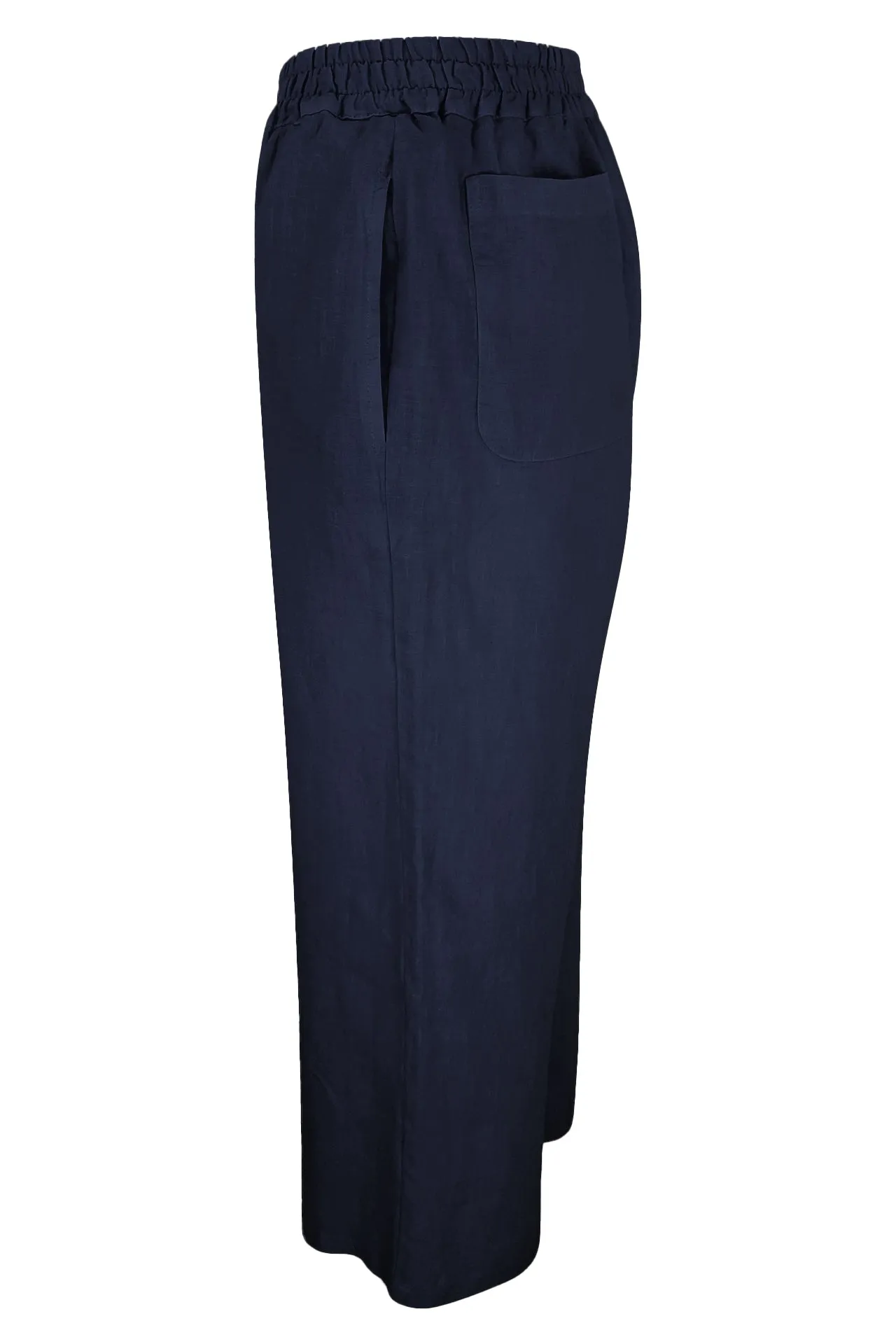Haris Cotton Cropped Linen Pants