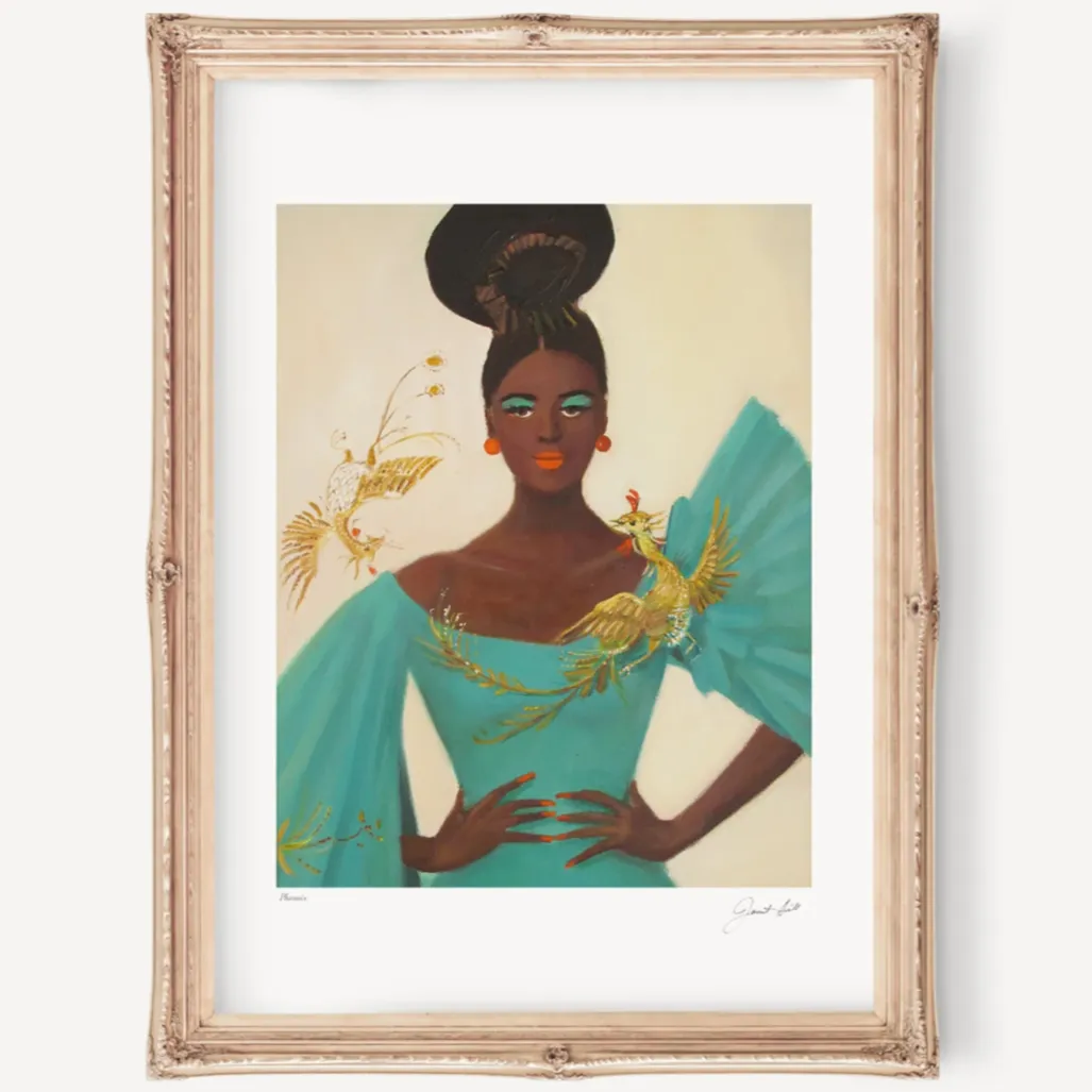 Janet Hill Art Print: Phoenix - 8.5"x11"