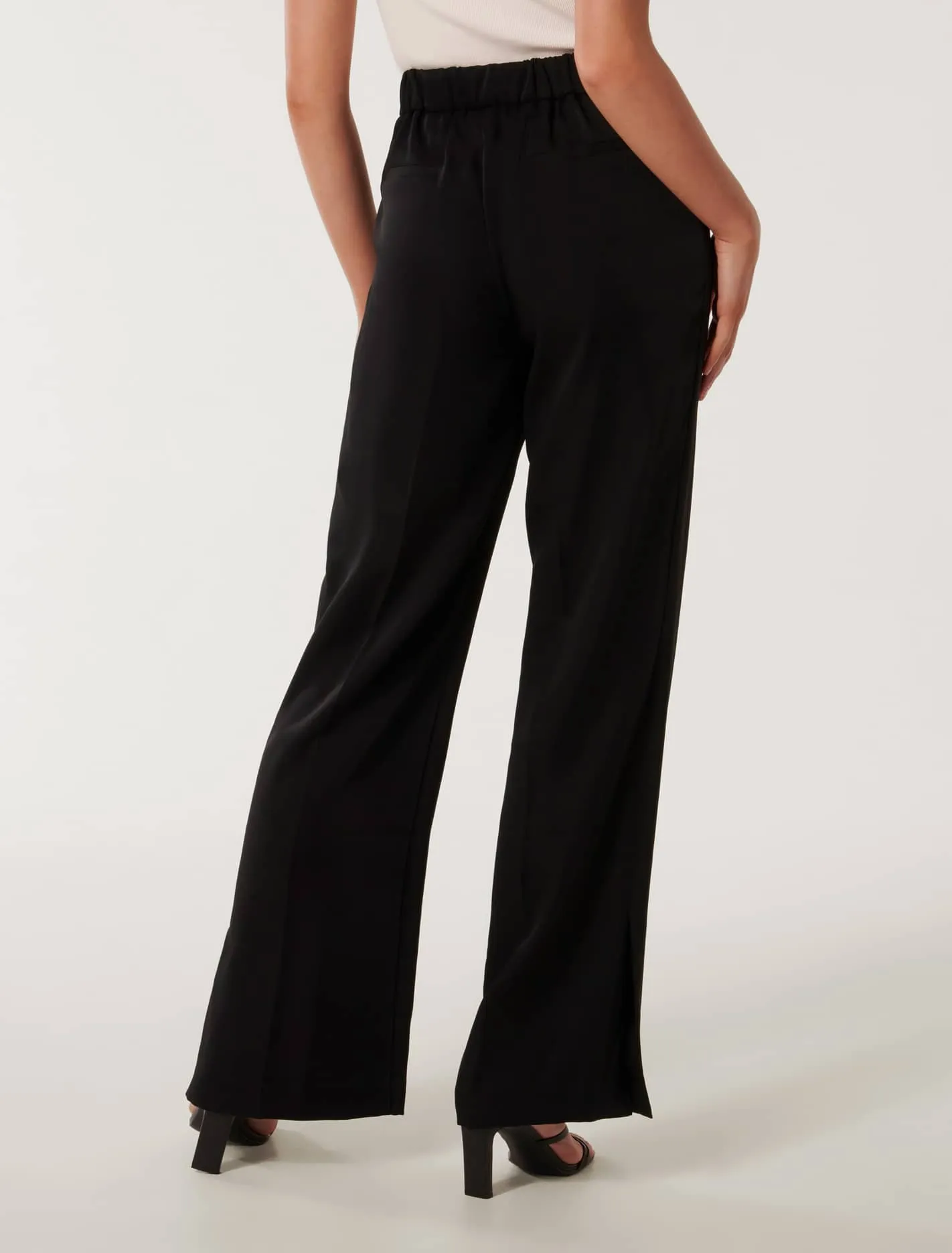 Jenna Split Hem Straight Leg Pants