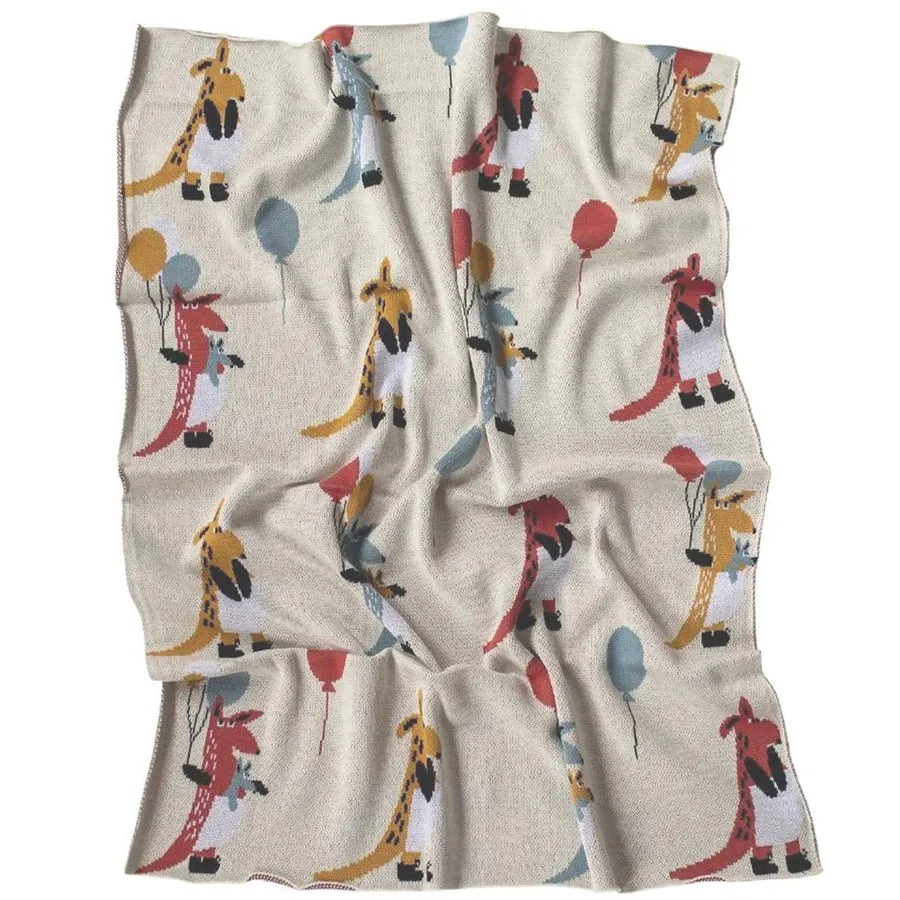 Kennie Kangaroo Baby Blanket