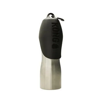 Kong H2O Insulated Stainless Steel Travel Pet Water Bottle - Black - 25 Oz