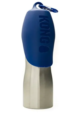 Kong H2O Insulated Stainless Steel Travel Pet Water Bottle - Blue - 25 Oz