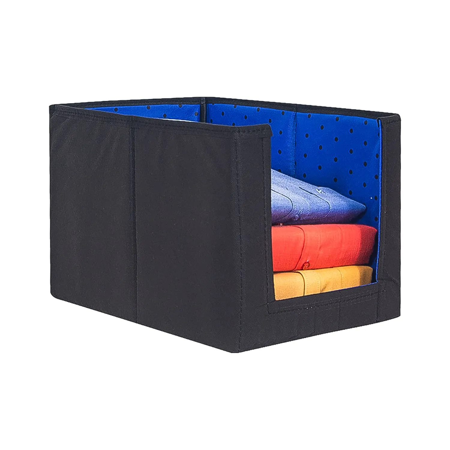 PrettyKrafts 6 Pcs Large Capacity Stackable Shirt Stacker, Storage Bins, Closet Organizers, Foldable Storage Boxes,Shelf Organizer, Shelves Basket Storage Bin For Organizing Clothing, Toys, Mix Color