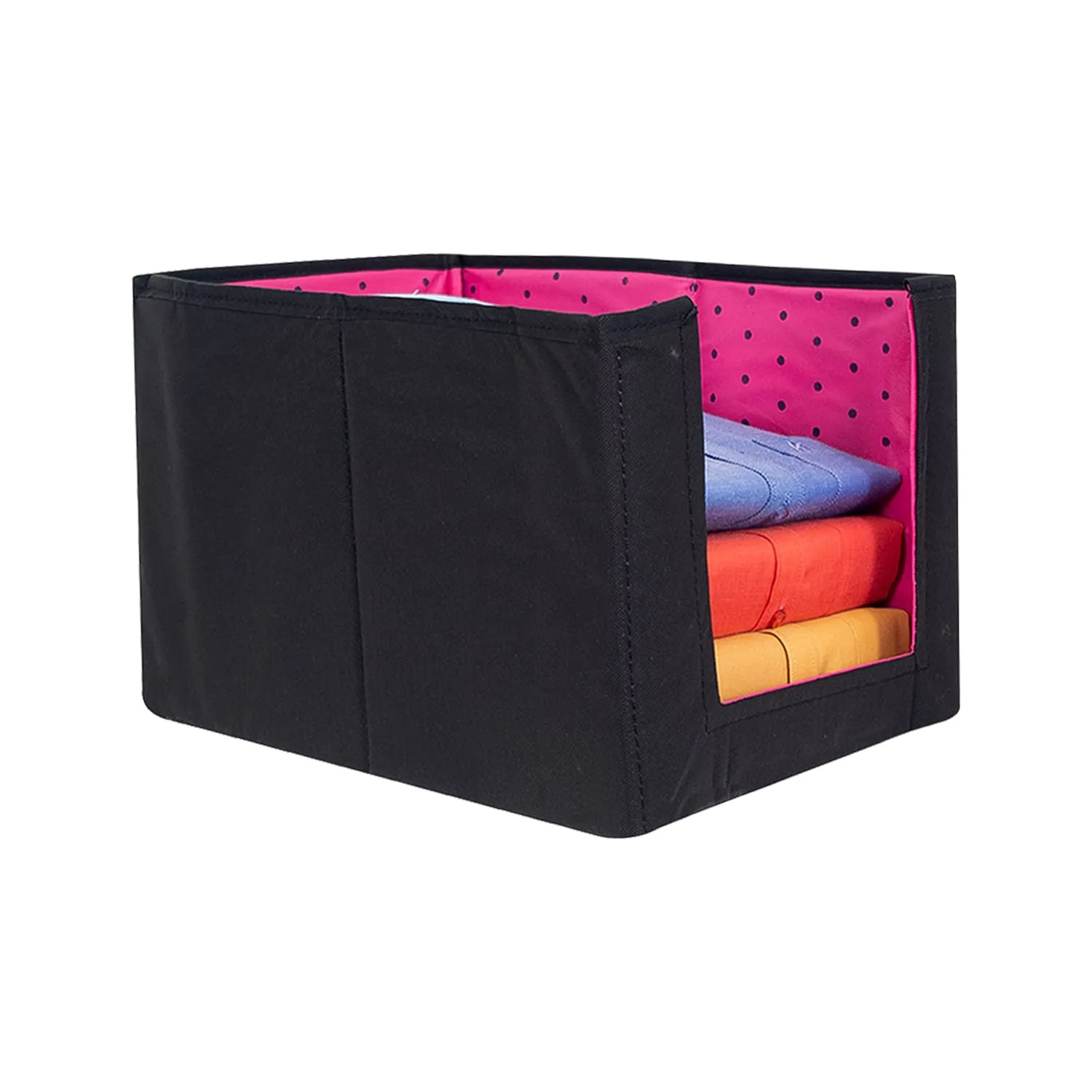 PrettyKrafts 6 Pcs Large Capacity Stackable Shirt Stacker, Storage Bins, Closet Organizers, Foldable Storage Boxes,Shelf Organizer, Shelves Basket Storage Bin For Organizing Clothing, Toys, Mix Color