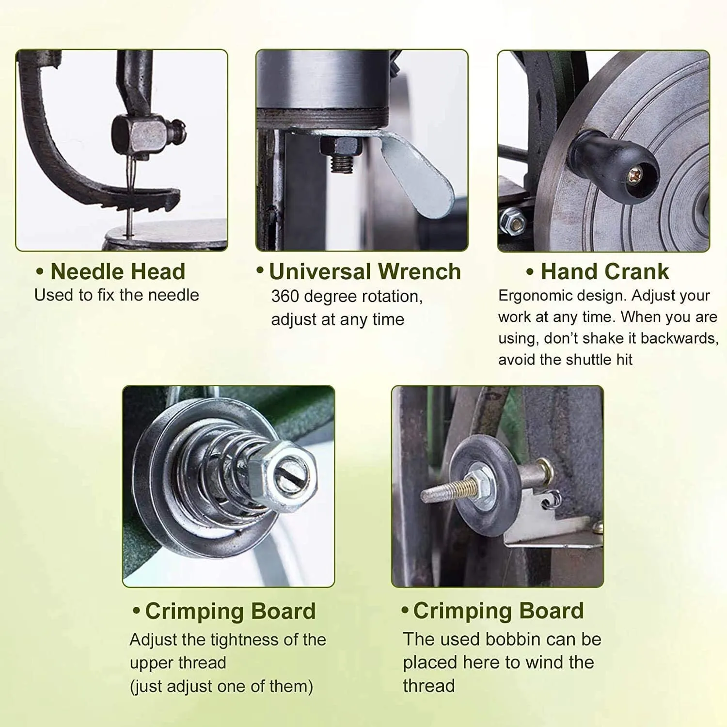 Shoe Repair Machine Hand Cobbler Sewing Machine dual Cotton Nylon Line Sewing Machine Manual Leather Machine for Shoes Cloth Bags