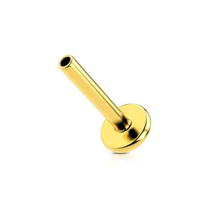 Titanium 24KT Gold PVD Titanium Threadless Post