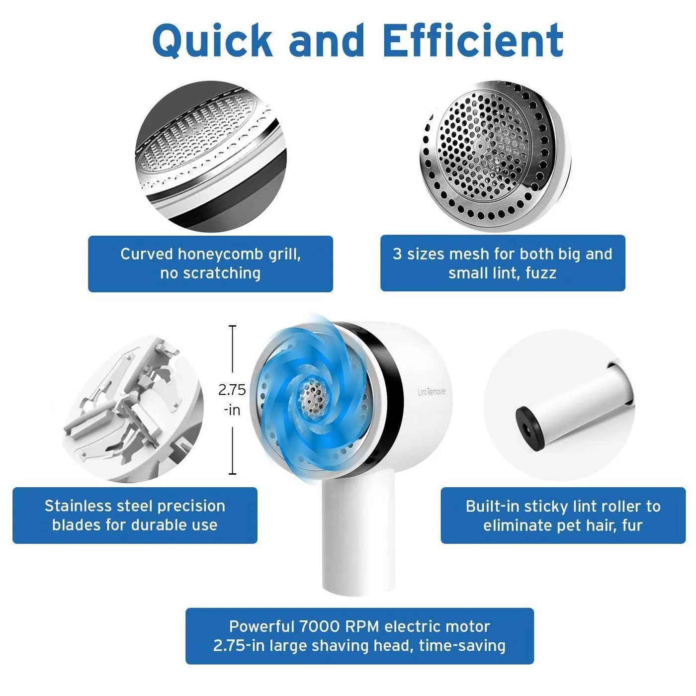 Wireless Lint Remover and Fabric Shaver